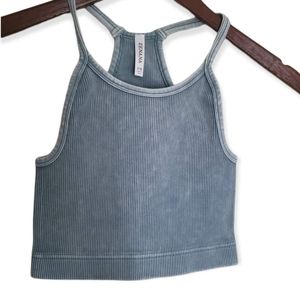 Zenana Ribbed Crop Cami